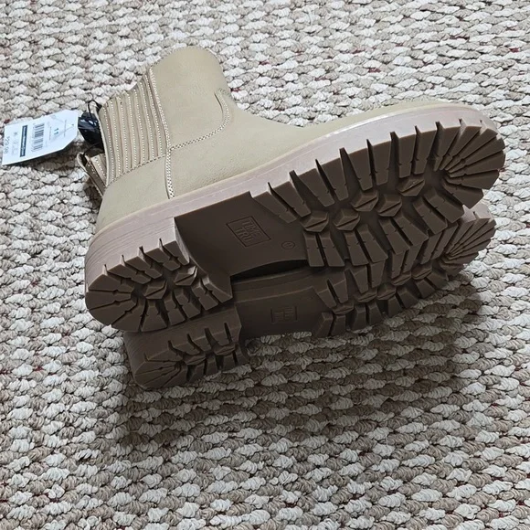 Memory Foam Lug Chelsea Boot Size 11 Boots Shoes Tan Brown - Picture 4 of 4